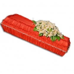 ГБ 010 Гроб деревянный обитый шелком